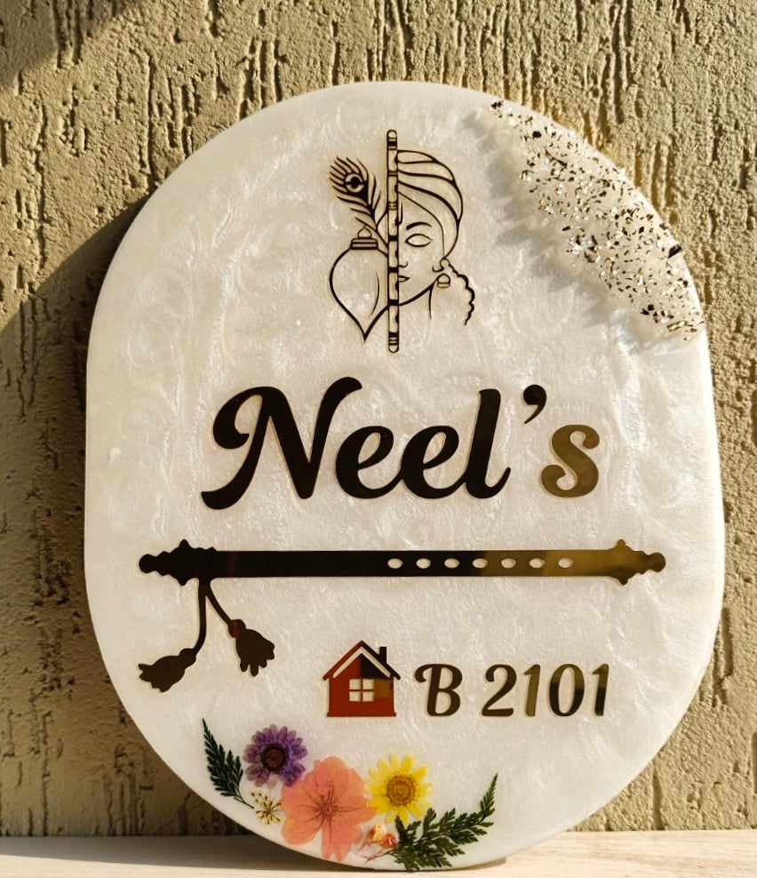 Customised Resin Nameplate – Personalised Home & Door Nameplate