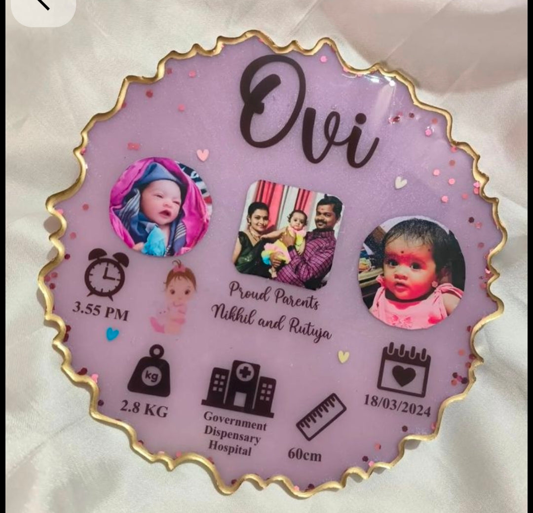 Customised Resin Photo Frame – Personalised Handmade Gift