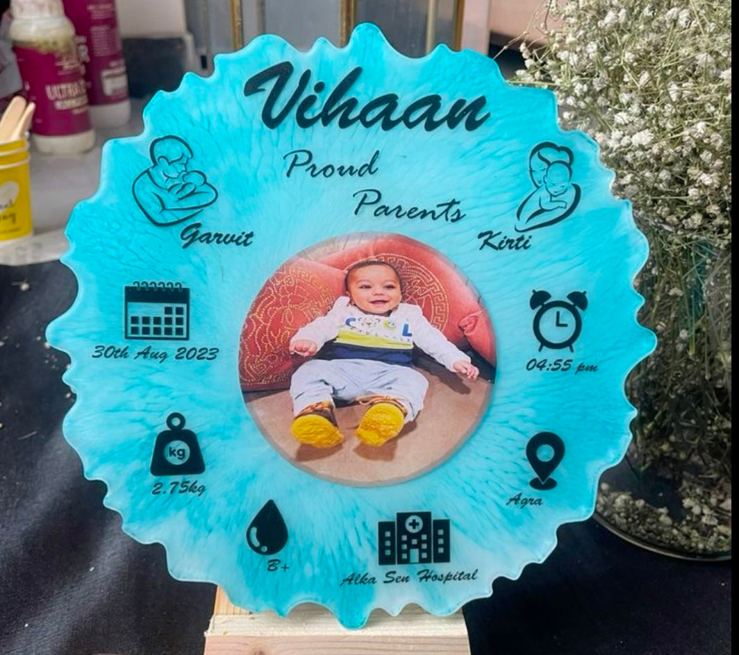 Customised Resin Photo Frame – Personalised Handmade Gift