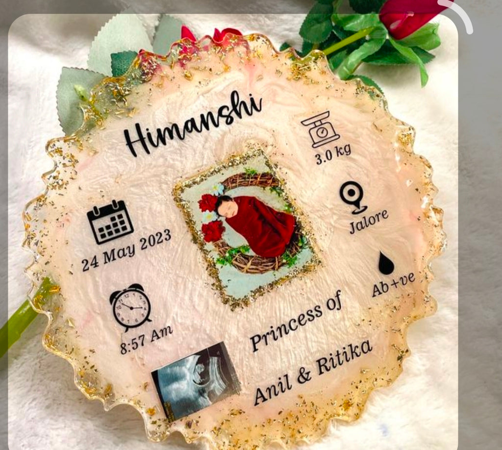 Customised Resin Photo Frame – Personalised Handmade Gift