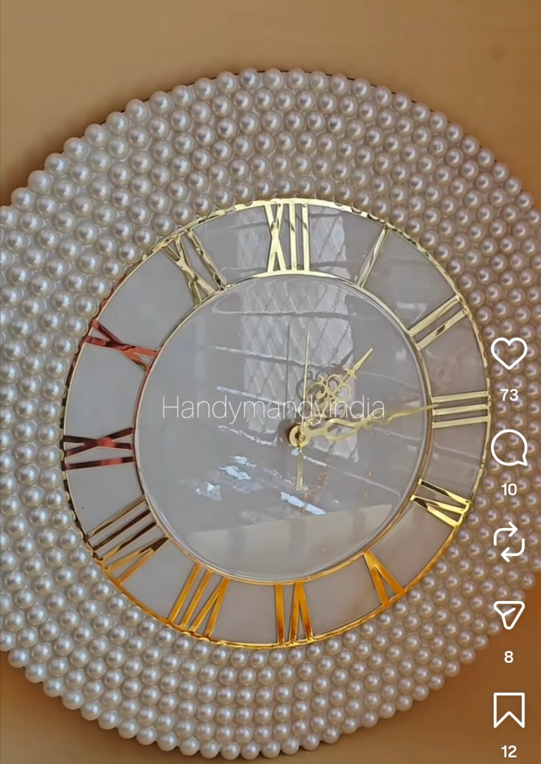Resin Wall Clock