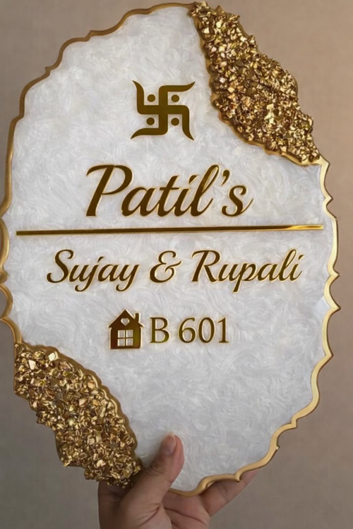 Customised Resin Nameplate – Personalised Home & Door Nameplate